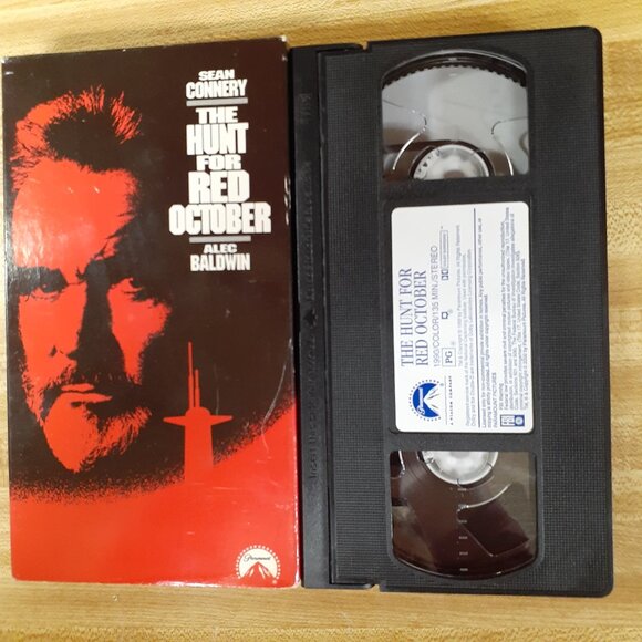 The Hunt for Red October 1990 VHS Tom Clancy Sean Connery Tim Curry Action VTG - Picture 7 of 8